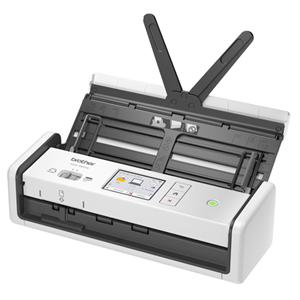 Wireless Desktop Document Scanner, 20-sheet Automatic Document Feeder (ADF). 2-sided scanning up to 60ipm (30ppm) at 300 dpi. Power directly via USB Type-C. Create up to 20 one-touch scan activity shortcuts. Large 7.1cm touchscreen. W369 x D158 x H200mm.