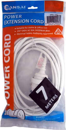 7 metre length, 240V 10A cable