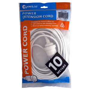 10 metre length, 240V 10A cable