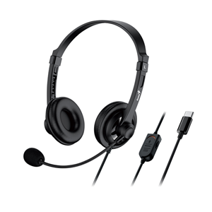 HS-230U is a USB headset for online voice chatting, video conference, or music listening. Experience clear internet calls with simple USB-C plug-and-play. Its soft ear pads bring you comfort and in-line controls for volume or mute.