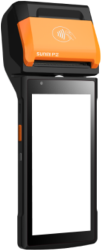 5.5"HD+, 8G+1G, 5M Camera, NFC, IC Card Reader, Magstripe Reader,  label & receipt print (30-58mm labels, 58mm thermal rolls - suggest RA8219). 2540mAh removable battery, WiFi + Bluetooth</br></br>Android 11 Go Sunmi OS with Sunmi app store. Supports app install via APK.</br></br>https://www.sunmi.com/en-US/p2/