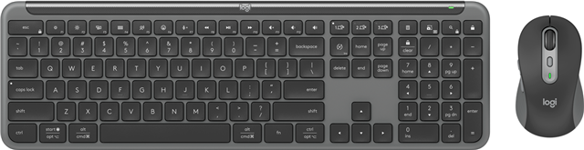 Redefine your office standards with Signature Slim Combo MK950 for Business. It combines the slim profile and typing experience that employees desire - with precise and super fast scrolling and multi-device switching for elevated productivity.