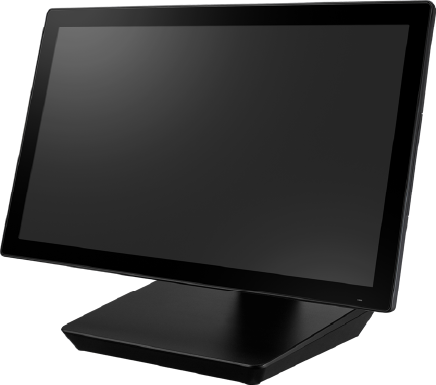 Bifold/Double Hinge Stand, 15.6" P-CAP Touchscreen Terminal Computer. Celeron J6412, 8GB RAM & 128GB SSD preinstalled, IP65-rated front panel for water & dust resistance, 1x RJ45, 2x USB-C, 1x RJ11. Windows 10 LTSC imaged & activated.</br></br>PosBiz Image
