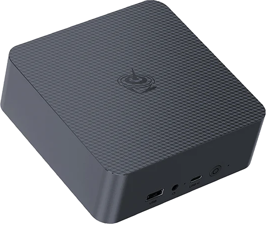 BEELINK EQi12 i3-1220P NUC Barebone System - Mini PC - Intel Core i3 12th Gen i3-1220p 10 Core (2P/8E) 12 Thread up to 4.4GHz - 24GB DDR5-5200 onboard DRAM - 500GB M.2 SSD (spare M.2) - Intel UHD Graphics (48EU) - 2x HDMI - 2x RJ45 Gigabit Ethernet - Wi-Fi 6 - Bluetooth 5.2 - 3.5mm audio jack - 1x USB Type-C (Data only)  3x USB3.2  USB2.0 - 126 x 126 x 44.2mm, Grey,  Windows 11 Professional installed, Use NUC983 to VESA mount