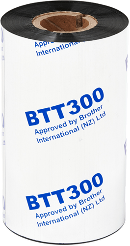TT Ribbon Roll-110mm x 300m - Pre Wax Resin 6pk. Compatible Wax Resin Ribbon for Brother thermal transfer product</br>