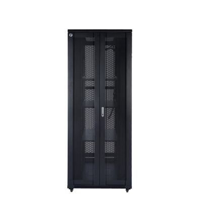 4Cabling 42RU 800mm Wide x 1000mm Deep Server Rack with Bi-Fold Mesh Door</br>FEATURES</br>Supplied fully assembled</br>Constructed from high-quality cold-rolled steel</br>Rails 2mm, frame and doors 1.2mm, panels, shelves, and cable management 1.2mm</br>Lockable bi-fold mesh front and rear door, solid lockable steel side doors</br>Vertical cable management channels front and rear</br>4-way ceiling mount fan kit</br>6-way rack mount power rail</br>40 sets of cage nuts</br>3 x fixed shelves</br>Adjustable 19" L rails front and rear of the server rack with RU markings</br>Leveling feet and lockable castor wheels</br>Cable entry glands on the top and bottom</br>Earthed doors and side panels</br>Static loading capacity 800kg</br>Designed/built to ANSI-310-D, IEC 297-2, DIN 41491/41494 standards</br></br>Direct Delivery Item