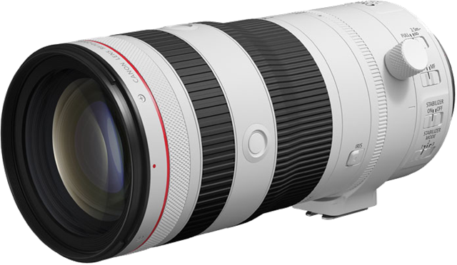 RF 70-200mm f2.8 L IS USM, 5 stops IS, Dust & Water resistant, maximum aperture f/2.8, minimum aperture f/32</br>White</br>