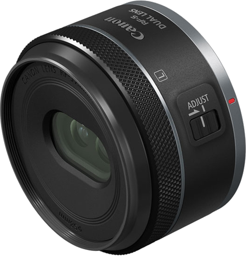 Dual wide angle lens</br>For 3D VR video output</br>Streamlined VR workflow with Canon VR Utility</br></br>
