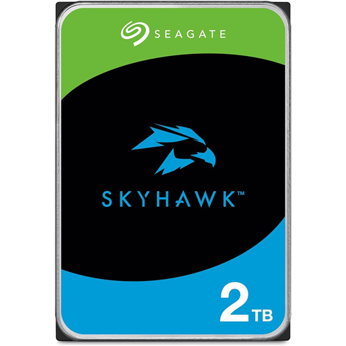 2TB, SATA 6Gb/s, 256MB Cache, Internal 3.5" Surveillance Hard Drive, 1-8 bay, Up to 64 cameras, 180TB/Y Workload, 3-year warranty.