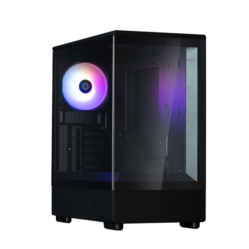 mATX Mini Tower PC Case</br>, 1x120mm ARGB fans</br>Panoramic View Frameless Tempered Glass Front and Side Panels, Max VGA 420mm</br>, Max Cooler 173mm, 453(D) x 235(W) x 429(H)mm Black</br></br>