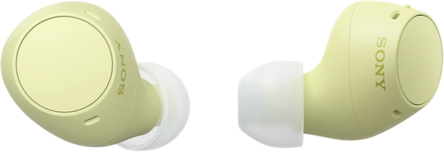 Yellow. Small size, great sound. These ultra-compact wireless earbuds feature high-quality </br>sound, long battery-life and a go-anywhere design. </br>Thanks to their simple operation, compact charging case and easy to use companion </br>app, the WF-C510 is a great way to start enjoying the freedom and convenience of </br>truly wireless earbuds.</br>&bull; Truly Wireless earbuds with compact charging case</br>&bull; IPX4* water/sweat-resistant, for go-anywhere everyday use</br>&bull; Multipoint- connect with 2 devices simultaneously</br>&bull; Ambient Sound Mode- remain aware of your surroundings</br>&bull; Up to 11 hours music per charge, 22 hours with the charging case</br>&bull; Stereo hands-free voice calls and reliable Bluetooth connectivity</br>&bull; Sony | Headphones Connect app; custom EQ, ASM settings and more</br>&bull; Quick-charge; 5 minutes charge gives approx. 60 minutes of music playback