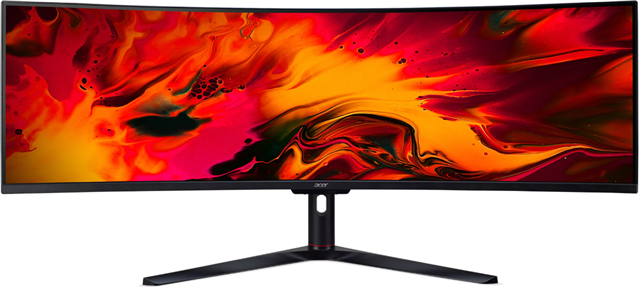 49" Curved Gaming Monitor 1800R HDMI:3840x1080@120Hz, DP:3840x1080@144Hz, 32:9 VA FreeSync Premium Pro, Zero Frame, 4ms, 3000:1, Native 400nits, HDR400 mode: peak 400nits, 16.7 Million, 8Bit DCI-P3 90%, 2 x HDMI (2.0), 2 x DisplayPort (1.4)</br></br>