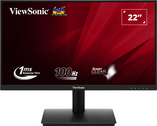 21.5" Anti Glare VA panel, FHD Max Res, 1xVGA 1xHDMI, VESA 75x75mm, Blue-Light Filter, Flicker-Free, 3 yr Warranty, 100Hz, Includes HDMI cable