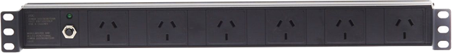 1RU 6 Way GPO RECESSED PDU Power Rail 19" Rack Mounted with IEC C14 10A Inlet</br></br>Designed to manage power supply within 19-inch server racks, this PDU (Power Distribution Unit) conveniently provides up to 6 outlets for equipment within a network cabinet. Mounting holes are located on both ends of the unit making it suitable for horizontal mounting on the inside of the server cabinet. The unit is recessed into the cabinet and the sockets are spaced allowing for bulky plugpacks.</br></br>FEATURES</br></br>    Includes 2m IEC C13 (Female) to Australian AC Mains Socket (Male) 3-Pin Power Cable</br>    Recessed into the cabinet allowing for bulky plugpacks</br>    Mounting holes at both ends of unit</br>    Horizontally mounted</br>    Overload protection</br></br>Direct Delivery Item from Supplier when Purchased with a 4Cabling Server Rack
