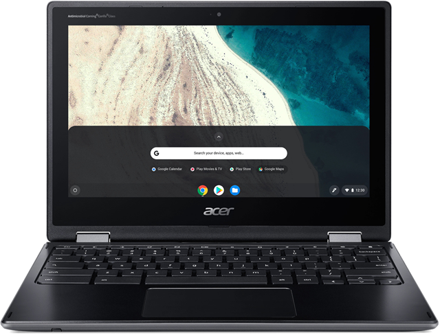R756TN-C3EV 11.6" HD 1366x768 multi-touch LED Screen, Intel Celeron N100 Quad core processor (up to 3.4GHz, 6MB L3 cache), 4GB DDR4 Ram, 32GB Solid State Drive, WiFi6e 802.11ax, BT5.2, 2xUSB3.2 Type-A, 2xUSB3.1 Gen2 Type-C, 50Wh Li-ion up to 12 hour 3 cell battery, 1.35Kg, HD Wide angle webcam, Google Chrome OS.</br></br>