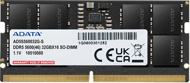 AD5S56008G-S DDR5 SO-DIMM 5600 46 1.1V 8GB NON HEAT SINK</br>