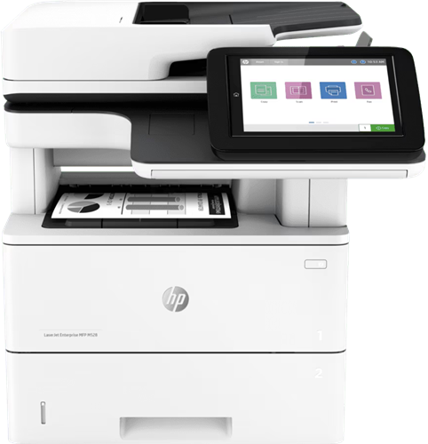 Print/Scan/Copy, Duplex, USB/Gigabit Ethernet, 45ppm (Mono), Consumables: Starter Black Toner [~9000 Pages], CF287A HP 87A Black Toner [HPL0872, ~9000 Pages], CF287X HP 87X High Yield Black [HPL0873, ~18000 Pages], </br>Accessories: 550-sheet Paper Tray F2A72A, Printer Cabinet F2A73A, Analog Fax </br>Accessory 700 2EH31A.