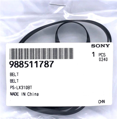 Turntable Drive Belt - 988511787 for Sony Turntable PS-H500</br>Works with: Sony PS-H500