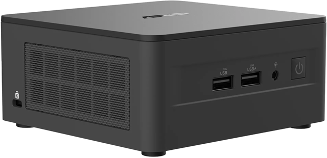 Intel NUC 13 Pro NUC13ANHI5 Barebone System - Slim Mini PC - Socket BGA-1744 - Intel Core i5 13th Gen i5-1340p 12 Core / 16 Thread, up to 4.6GHz - DDR4 SDRAM DDR4-3200/PC4-25600 64GB Maximum RAM Support - 2 Total Memory Slots - Intel UHD Graphics - 2x HDMI - 2.5 Gigabit Intel Ethernet Controller i226-V - 2x Thunderbolt 4 - Intel Wi-Fi 6E AX211(Gig+) -  3.5mm headphone/mic jack - 3x USB 3.2 2x USB 4 (type-C), 1x USB 2.0</br>Inc PSU but no cloverleaf cord, need CA5358</br>NB Integrated Intel Iris XE graphics functions as UHD graphics if only 1 memory module installed.