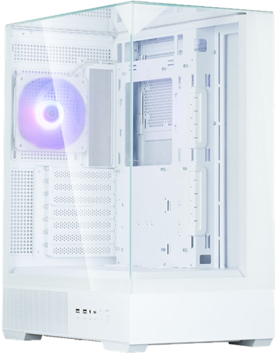ATX Tower PC Case</br>, Panaramic view with seamless tempered glass</br>, Real-time Temperature display LCD Pannel</br>, Tool-free Temepered glass Front/Side pannel</br>, Reverse 120mm ARGB Fan(Side)</br>, Free-installed GPU bracket".</br></br>
