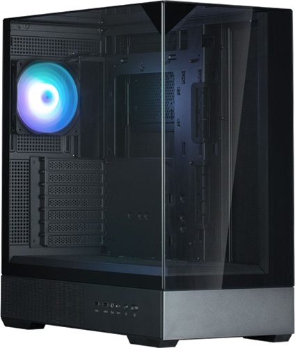 ATX Tower PC Case</br>, Panaramic view with seamless tempered glass</br>, Real-time Temperature display LCD Pannel</br>, Tool-free Temepered glass Front/Side pannel</br>, Reverse 120mm ARGB Fan(Side)</br>, Free-installed GPU bracket"</br></br>