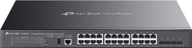 &bull;	8&times; Gigabit 802.3af/at/bt PoE++ ports (Max 90W per port)</br>&bull;	16&times; Gigabit 802.3af/at PoE+ ports (Max 30W per port)</br>&bull;	4&times; 10 Gbps SFP+ slots</br>&bull;	Up to 500W total PoE budget*</br>&bull;	Fast PoE and Perpetual PoE</br>&bull;	Physical stacking up to 4 units for built-in redundancy and performance</br>&bull;	L3 features: RIP, OSPF, Static Routing, and DHCP Server/Relay</br>&bull;	Security strategies: ACL, Port Security, DoS Defend, 802.1X</br>&bull;	ERPS supports rapid protection and recovery in a ring topology</br>&bull;	Centralized cloud management via the Omada SDN controller</br>&bull;	Standalone management via web, CLI, SNMP, and RMON</br>