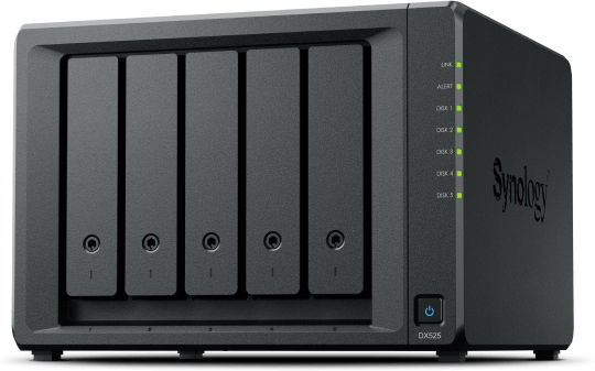 5x 3.5" SATA Drive Bays</br>Expansion port USB-C</br>DS725+, DS925+, DS1525+, DS1825+