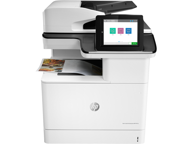 HP Color LaserJet Enterprise LaserJet Enterprise M776dn Multifunction Color Printer, Ethernet Only; Copier, Scanner. Print technology: Laser, Printing: Colour printing, Maximum resolution: 1200 x 1200 DPI, Print speed (colour, normal quality, A4/US Letter): 46 ppm. Copying: Colour copying, Maximum copy resolution: 600 x 600 DPI. Scanning: Colour scanning, Optical scanning resolution: 600 x 600 DPI. Duplex functions: Print, Copy, Scan. Maximum ISO A-series paper size: A3. Direct printing. Product colour: Black, White</br></br>    Two-sided printing; Two-sided scanning; Scan to email</br>    Print, copy, scan and optional fax</br>    Print speed up to 45 ppm (black) and 45 ppm (colour)</br>    Up to 1200 x 1200 dpi