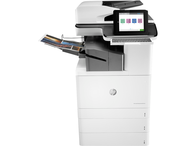 HP Color LaserJet Enterprise Flow LaserJet Enterprise Flow M776zs Wireless Multifunction Color Printer, Copier, Scanner; Duplex. Print technology: Laser, Printing: Colour printing, Maximum resolution: 1200 x 1200 DPI, Print speed (colour, normal quality, A4/US Letter): 46 ppm. Copying: Colour copying, Maximum copy resolution: 600 x 600 DPI. Scanning: Colour scanning, Optical scanning resolution: 600 x 600 DPI. Faxing: Colour faxing. Duplex functions: Print, Copy, Scan. Maximum ISO A-series paper size: A3. Wi-Fi. Direct printing. Product colour: Black, White</br></br>    Two-sided printing; Scan to email</br>    Print, copy, scan and fax</br>    Print speed up to 45 ppm (black) and 45 ppm (colour)</br>    Up to 1200 x 1200 dpi
