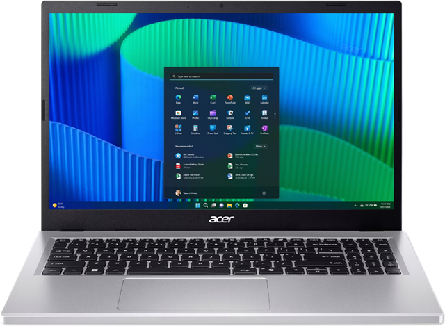 EX215-57 15.6" FHD ComfyView LCD, Intel Core i5-13420H (8 core 4P/4E 12 Thread) up to 4.6GHz , 16GB DDR5 (2x 8GB), 256GB PCIe NVMe SSD, Wifi6+BT, 2x Type-C (charging & DP Alt mode), 1x HDMI, 2x USB3.2 Type-A, 1x 3.5mm Headphone Combo Jack, 53Wh Li-Ion battery, Windows 11 Pro, Silver</br>PSU = NB4547 </br>