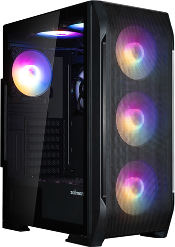 ATX Mid Tower PC Case, Pre-insalled fan: 6 x 120mm RGB Fan / 1 x 120mm Black Fan, Air vent on front and left side for efficient cooling, Support for 1 x Combo (3.5" or 2.5", 1 x 3.5"), 3 x 2.5&ldquo;, Dimension : 402(D) x 210(W) x 490(H)mm</br></br>