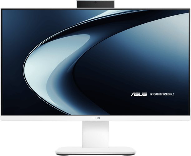 23.8", FHD (1920 x 1080), LCD, 250nits, Wide view, Anti-glare display, Touch screen, Normal Stand, Intel&reg; Core&trade; 7 Processor 240H 2.5 GHz (24MB Cache, up to 5.2 GHz, 10 Cores, 16 Threads), 16GB DDR5 SO-DIMM, 1TB M.2 NVMe&trade; PCIe&reg; 4.0 SSD, Wi-Fi 6E(802.11ax) (Dual band) 2*2 + Bluetooth&reg; 5.4, 1080p FHD camera with IR function to support Windows Hello, 1x Kensington lock, 1x 3.5mm combo audio jack, 1x USB 2.0 Type-A, 1x DC-in, 1x RJ45 Gigabit Ethernet, 1x HDMI out 1.4, 1x USB 3.2 Gen 1 Type-C, 3x USB 3.2 Gen 1 Type-A, Wireless Sandstone White keyboard, Wireless optical mouse included in the box, 6.90 kg, White, Windows 11 Home.