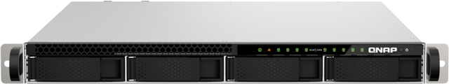 9-Bay Hybrid HDD/SSD NAS,  Xeon&reg; E-2334 4C 8T, 16GB RAM (maximum 128GB), 5x PCIe / SATA 2.5" SSD + 4x 3.5" SATA HDD, 2x 2.5GbE + 2x 10GbE SFP28, 4x USB 3.2</br>44 &times; 430 &times; 479 mm</br>1U Rack Mount</br>Find compatible SSD drives here:</br>https://www.qnap.com/en/compatibility/</br>