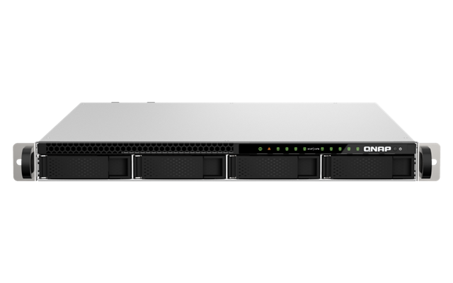 9-Bay Hybrid HDD/SSD NAS,  Xeon&reg; E-2334 4C 8T, 16GB RAM (maximum 128GB), 5x PCIe / SATA 2.5" SSD + 4x 3.5" SATA HDD, 2x 2.5GbE + 2x 10GbE SFP28, 4x USB 3.2</br>44 &times; 430 &times; 479 mm</br>1U Rack Mount</br>Find compatible SSD drives here:</br>https://www.qnap.com/en/compatibility/</br>