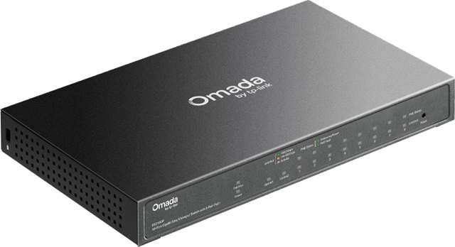 &bull;	8&times; 10/100/1000Mbps PoE+ RJ45 ports, 1x Gigabit RJ45, 1x Combo SFP/RJ45</br>&bull;	65W Power Budget, with up to 30W for each PoE port</br>&bull;	Easy to Use: Supports plug-and-play for instant connectivity and simple configuration for additional features</br>&bull;	Centralised Cloud Management via the web or the Omada app</br>&bull;	Up to 250m PoE, QoS, PoE Auto Recovery, and Port Isolation for reliable surveillance networking</br>&bull;	Automatic Loop Prevention, VLAN, and IGMP Snooping</br>&bull;	Fanless design for silent operation</br>&bull;	Durable metal casing and desktop/wall mounting design</br>