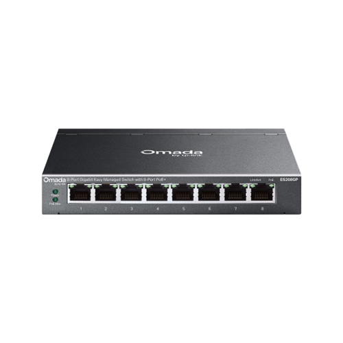 &bull;	8&times; 10/100/1000Mbps RJ45 ports (4&times; 802.3at/af-compliant PoE+)</br>&bull;	65W Power Budget, with up to 30W for each PoE port*</br>&bull;	Easy to Use: Supports plug-and-play for instant connectivity and simple configuration for additional features</br>&bull;	Centralised Cloud Management via the web or the Omada app</br>&bull;	Up to 250m PoE**, QoS, PoE Auto Recovery, and Port Isolation for reliable surveillance networking</br>&bull;	Automatic Loop Prevention, VLAN, and IGMP Snooping</br>&bull;	Fanless design for silent operation</br>&bull;	Durable metal casing and desktop/wall mounting design</br>