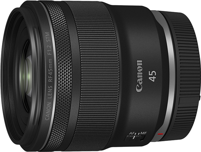 RF 45mm f/1.2 STM</br>346g</br>67mm filter