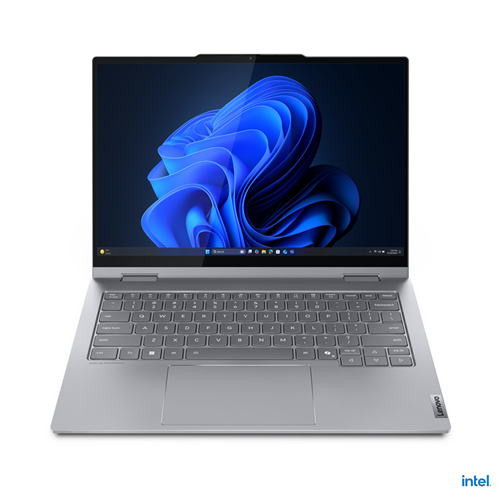 Lenovo ThinkBook 14 2-in-1 Gen5, 21SQ0003AU, Luna Grey, 14.0" WUXGA (1920x1200) IPS Anti-fingerprint, 300N Touch, Corning&reg; Gorilla&reg; Glass, Dolby Vision&trade;, Intel&reg; Core&trade; Ultra 5 225U, 16GB(8+8)_DDR5_5600_SODIMM, 512GB SSD PCIe-NVMe OPAL Gen4, Intel&reg; Graphics, Wi-Fi 6E (2x2 802.11ax), No WWAN, MicroSD card reader, Bluetooth, FingerPrint Reader, , ThinkBook Backlit Keyboard, ThinkBook Yoga Pen, Integrated FHD + IR Hybrid Camera w/privacy shutter, Integrated 60Wh Battery, Windows&reg; 11 Professional, 1 Year Onsite, 65W USB-C AC adapter