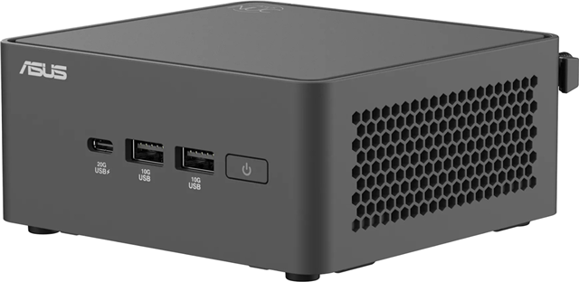 ASUS NUC 15 Pro Tall Mini PC Barebone Kit Intel Core Ultra 7 255H - 2x DDR5 RAM Slots - WiFi7 + BT 5.4 - 2x M.2 Slots - Intel Graphics - 1x 2.5GbE RJ45 LAN - 2x HDMI - 4x USB-A - USB-C - 2x Thunderbolt 4