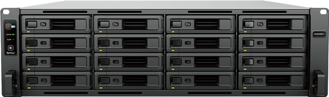 AMD Ryzen V1780B quad-core up to 3.6GHz, 8GB DDR4 ECC upgradable to 32GB), 16x 3.5/2.5" SATA Drive Bays  2x USB 3.2 Gen 1, 1x Expansion Port, 1x10GbE, 2x1GbE (RJ-45) , 1x PCIe Gen3 x8 Slot for optional 10GbE or M.2 SSD adapter card, Size (HxWxD) 132 mm x 482 mm x 656 mm, 17.3kg, Redundant Power