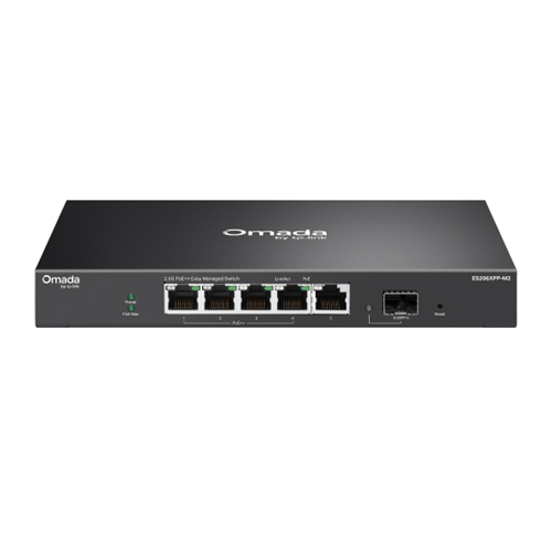 5&times; 2.5 Gbps RJ45 Ports (4&times; 802.3af/at/bt-compliant PoE++)</br>1&times; 10 Gbps SFP+ Slot</br>120W PoE Budget, with up to 90W for each PoE port*</br>Easy to Use: Supports plug-and-play for instant connectivity and simple configuration for additional features</br>Centralised Cloud Management via the web or the Omada app&dagger;</br>Automatic Loop Prevention, VLAN, Port Isolation, QoS?, and IGMP Snooping</br>Fanless design for silent operation</br>Durable metal casing and desktop/wall mounting design