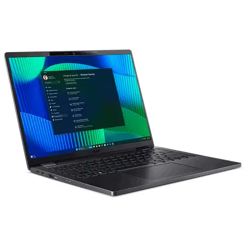 TravelMate P6 14,TMP614-73, Intel Core Ultra 7-155H 16 core / 22 Threads (6P/8E/2LP) 24 MB Smart Cache, Turbo Boost up to 4.8 GHz, 14" WUXGA IPS 16:10 1920x1200, 16GB LPDDR5X RAM (non upgradeable), 512GB PCIe NVMe 4.0 SSD, Intel Arc graphics, Intel Wi-Fi 802.11be, Bluetooth 5.4. Backlit Keyboard. Finger Print Reader. FHD IR webcam. 65Wh Li-ion battery up to 12 hours. 2x Type-C USB4 (TB4), 1x Type-A USB 3.2 Gen1, 1x HDMI 2.1, 100W Type C adapter, USB Type-C To Giga LAN Cable, 1.19kg, 313.4 (W) x 226.5 (D) x 16.9 (H) mm, Windows 11 Pro, 3 year warranty</br>Memory not upgradeable