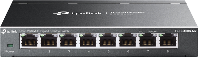 8x 2.5Gbps High Speed Ports</br>Silent Operation fanless design</br>Metal Casing Slim</br>Supports 2.5Gbps over Cat5E cable</br></br>