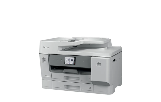 Print/Copy/Scan/Fax up to A3, Double Sided Printing and Scanning, Two Expandable Paper Trays and One Manual Bypass Tray, 8.8cm Touchscreen</br>LC536 Black: 1000, LC536 Colour: 900 - Standard ink cartridges</br>LC536XL Black: 2500, LC436XL Colour: 1500 - High-yield ink cartridges</br>LC536XXL Black: 5000, LC436XXL Colour: 2500 - Super high-yield ink cartridges</br>LC537 Black: 12,000, LC537 Colour: 10,000 - Ultra-high yield ink cartridges