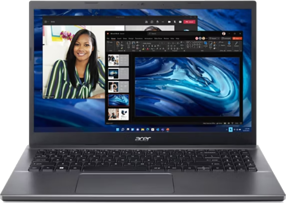 EX215-57 15.6" FHD ComfyView LCD, Intel Core i5-13420H (8 core 4P/4E 12 Thread) up to 4.6GHz , 16GB DDR5 (2x 8GB), 1TB PCIe NVMe SSD, Wifi6+BT, 2x Type-C (charging & DP Alt mode), 1x HDMI, 2x USB3.2 Type-A, 1x 3.5mm Headphone Combo Jack, 53Wh Li-Ion battery, Windows 11 Pro, Silver</br>PSU = NB4547 </br>