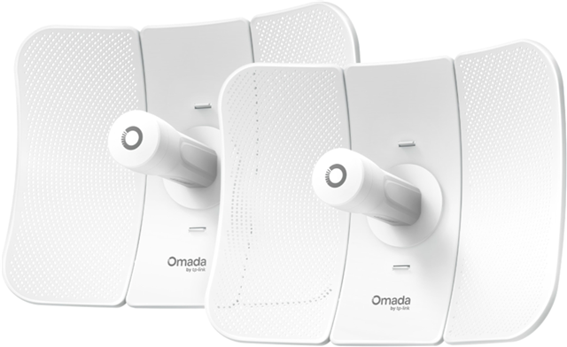Business-Grade up to 9.3 mi (15 km) Ultra-Range Wireless Transmission: With 23dBi high-gain directional antennas.* </br>Plug-and-Play with Preconfigured Kit: Preconfigured for instant PtP auto-pairing, the bridges deliver instant connectivity right out of the box.</br>App-Guided Alignment: Visualised app-guided alignment for long-distance setups and instant speed testing for installation verification.</br>Simple PoE Deployment and Power Supply: 1&times; Gigabit PoE port supports both 802.3af PoE and Passive PoE for simplified wiring and lower deployment costs.</br>Designed for Outdoor Durability & Reliability: IP65 weatherproof enclosure, 6 kV lightning protection and operating range of -40 &deg;C to +70 &deg;C.**</br>Remote Monitoring & Management: Standalone mode or Omada SDN mode for remote centralised management via Web UI or App
