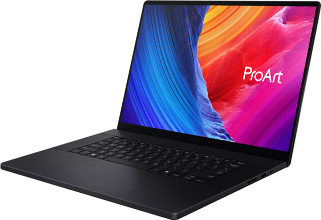 ASUS ProArt P16, 16&rdquo; 4K (3840 x 2400) OLED 16:10, 120Hz, 1600nits Touch screen Display, AMD Ryzen&trade; AI 9 HX 370 Processor 2.0GHz (36MB Cache, up to 5.1GHz, 12 cores, 24 Threads), AMD XDNA&trade; NPU up to 50TOPS, NVIDIA&reg; GeForce RTX&trade; 5080 Laptop GPU 16GB GDDR7, 64GB LPDDR5X on board, 2TB M.2 NVMe&trade; PCIe&reg; 4.0 SSD, 1080P FHD IR Camera for Windows Hello, Wi-Fi 7(802.11be) (Triple band) 2*2 + Bluetooth&reg; 5.4, Backlit Chiclet Keyboard, DialPad support, Smart Amp Technology, Built-in speaker, Built-in array microphone, 1x USB 4.0 Gen 3 Type-C with support for display / power delivery (data speed up to 40Gbps), 1x USB 3.2 Gen 2 Type-C with support for display / power delivery (data speed up to 10Gbps), 2x USB 3.2 Gen 2 Type-A (data speed up to 10Gbps), 1x HDMI 2.1 FRL, 1x 3.5mm Combo Audio Jack, 1x DC-in, SD Express 7.0 card reader, 1.95 kg, Nano Black, Windows 11 Pro.