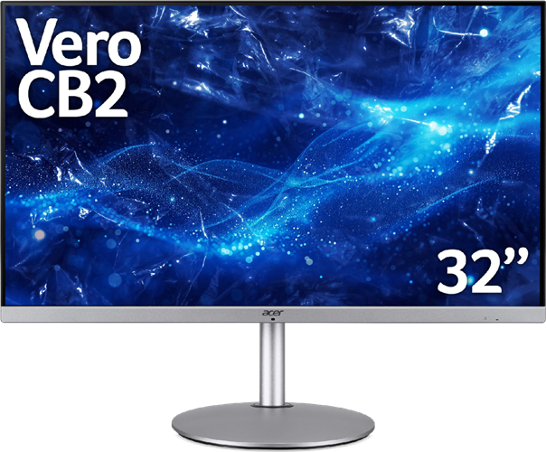 Acer CB322QU E 31.5" Flat QHD IPS 1ms (VRB)  350nits 100Hz, 1.07B colours 8bit+FRC (10bit with dithering), 2x HDMI2.0 1x DP,2x2W speakers, 150mm Height adjust, Zero Frame, BlueLightShield, Flicker Free, 3yr warranty