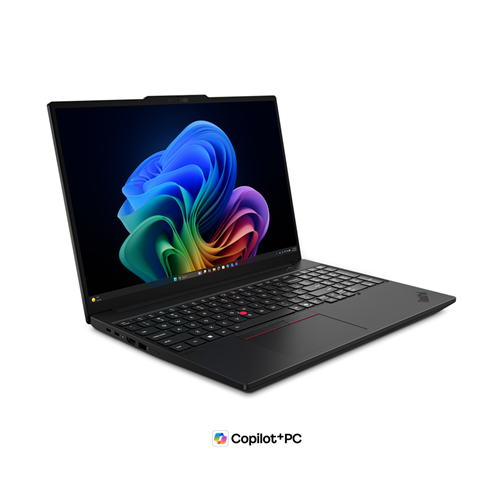 Lenovo ThinkPad T16 Gen5, 21WT004UAU, Eclipse Black, 16.0" WUXGA (1920x1200) IPS Anti-Glare 400nit Non-Touch, Intel&reg; Core&trade; Ultra 5 Processor 325 (2.1GHz, 8C, 8T), 32GB LPDDR5x LPCAMM2, 512GB SSD PCIe-NVMe OPAL, Intel&reg; Graphics (4Xe), Integrated 5MP RGB + IR Camera w/privacy shutter, Intel&reg; Wi-Fi 7 BE211 + Bluetooth 6, NO_WWAN, Fingerprint reader, ThinkPad Backlit Keyboard, ThinkPad TrackPad, Integrated 60Wh Battery, Windows 11 Professional, 3 Year Premier Support, Carbon Offset, 65W USB-C AC adapter, Lenovo AI Now</br>