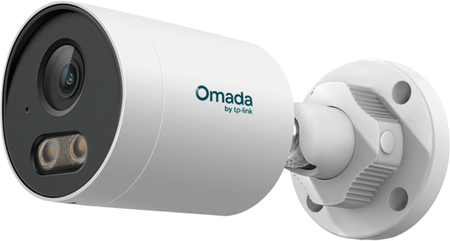 Omada 5MP Bullet PoE Security Camera</br>SPEC: 5MP, 4mm Fixed Lens, 1/2.7" Progressive Scan CMOS, H.265+, IR/White LED, 25fps (3840 &times; 2160), Red-Blue Alarm light, IP67, PoE/DC 12V, 120dB WDR, Built-in Mic/Speaker, micro-SD Slot (up to 512GB), ONVIF Profile S/G/T, Ideal for Fusion Gateway</br>